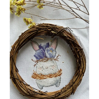 Kruissteek Borduurpakket - Spring Trio SANV-45