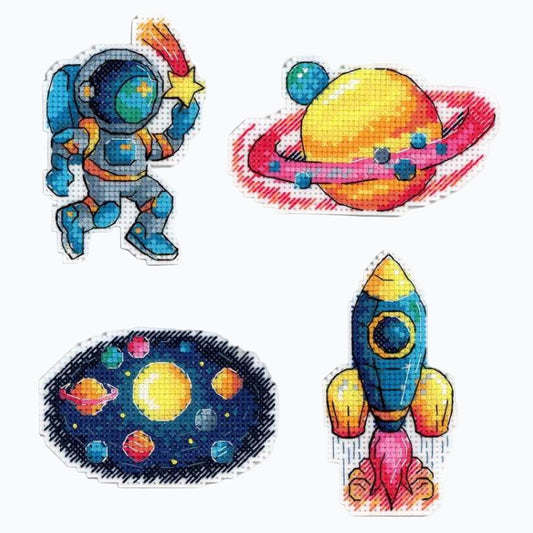 Embroidery Kit Magnets - Space SR-576