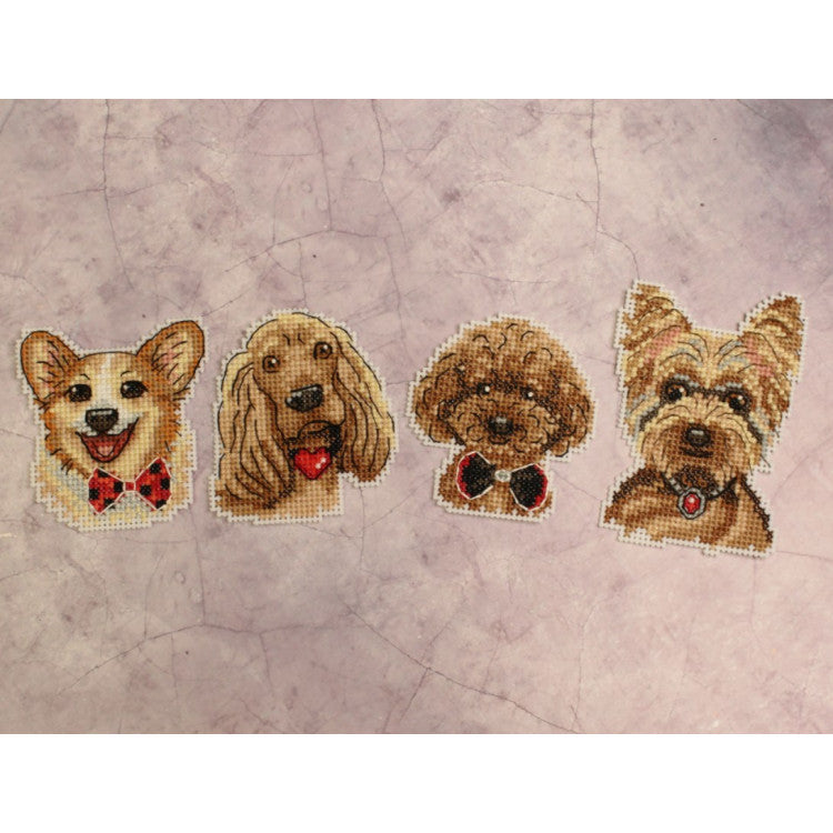 Embroidery Kit Magnets - Dogs SR-825