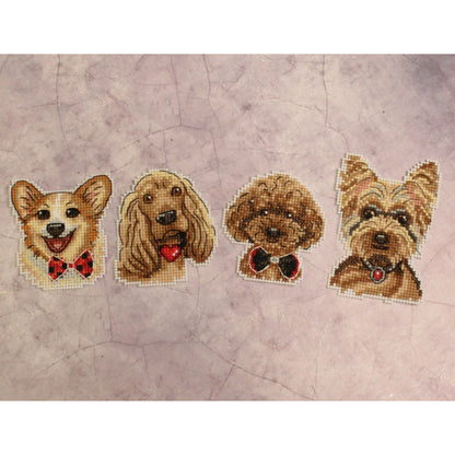 Embroidery Kit Magnets - Dogs SR-825