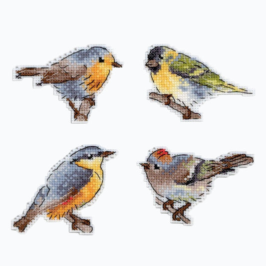 Embroidery Kit Magnets - Voiced Birds SR-892