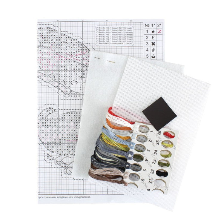 Embroidery Kit Magnets - Voiced Birds SR-892
