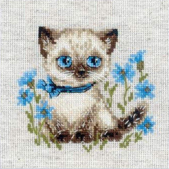 Kit de broderie - Chaton siamois 2118