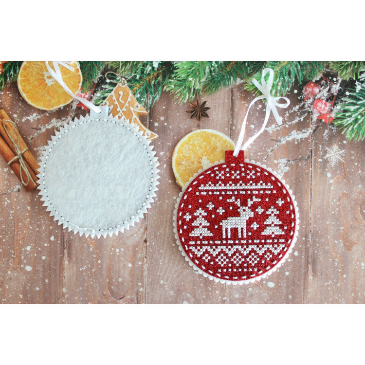 Embroidery kit Christmas tree ornament - Deer ST-972