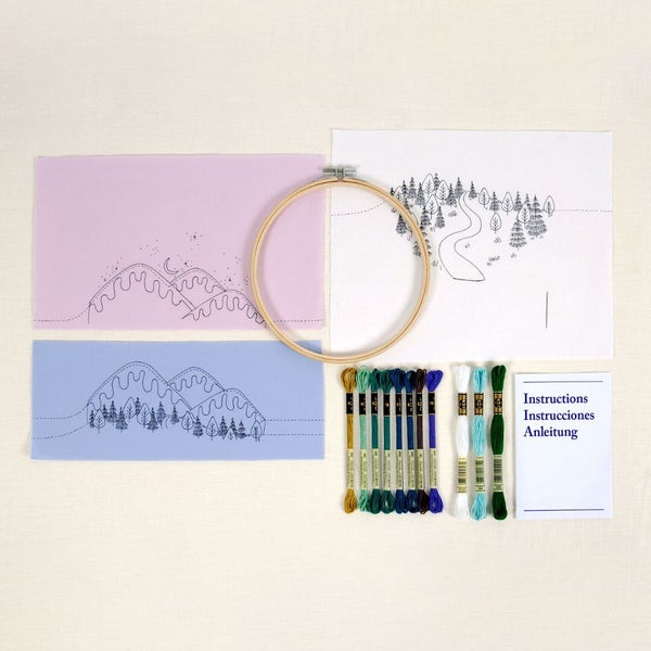 Embroidery kit - Winter Landscape