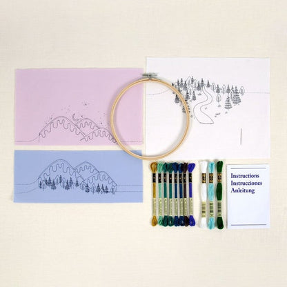 Embroidery kit - Winter Landscape