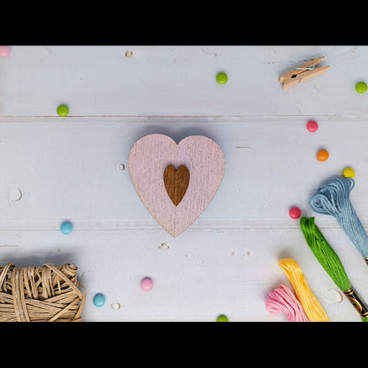 Magneet Naalddoosje - Pink Heart